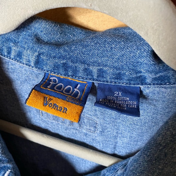 Disney Eeyore Blue Denim Vest with Embroidered Details - Picture 2 of 3